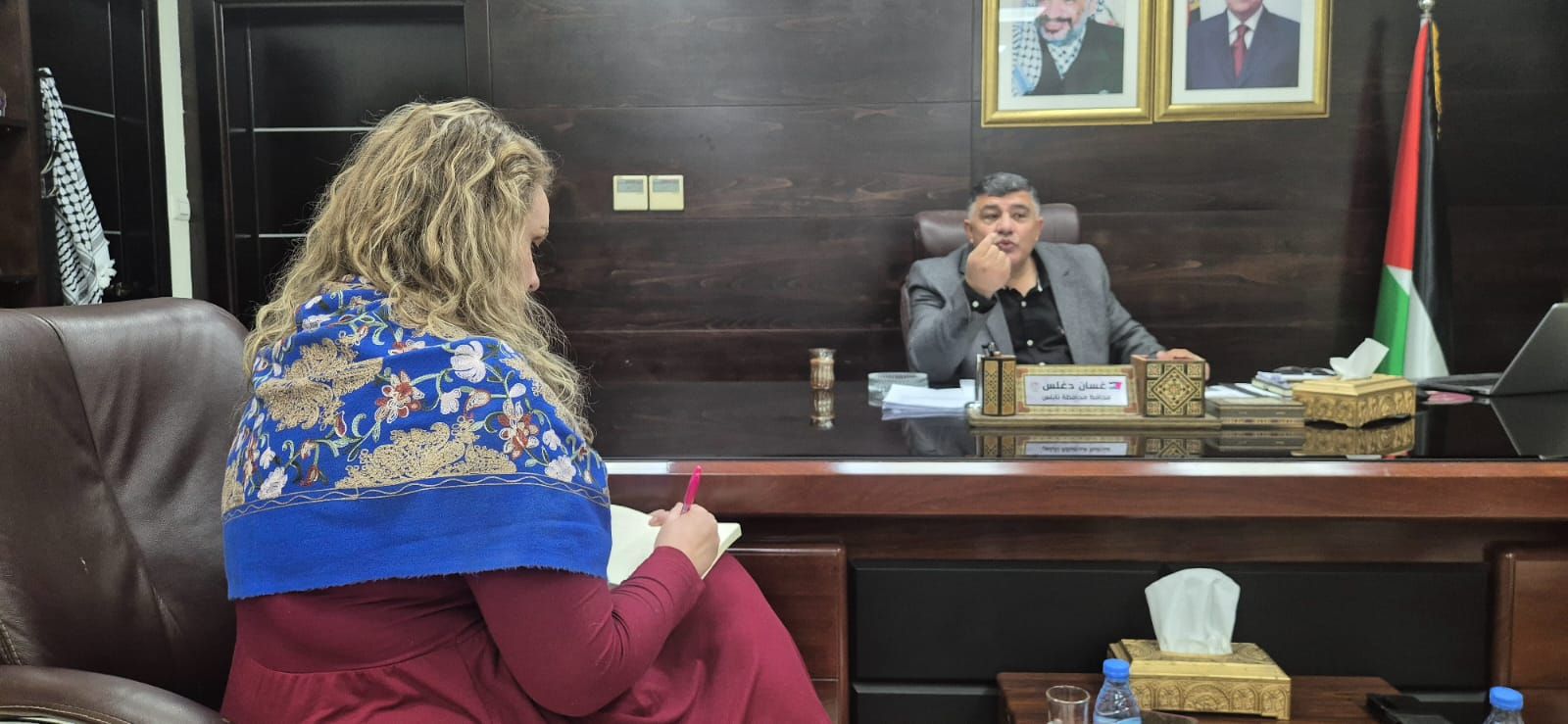 Meeting with the Nablus governorate