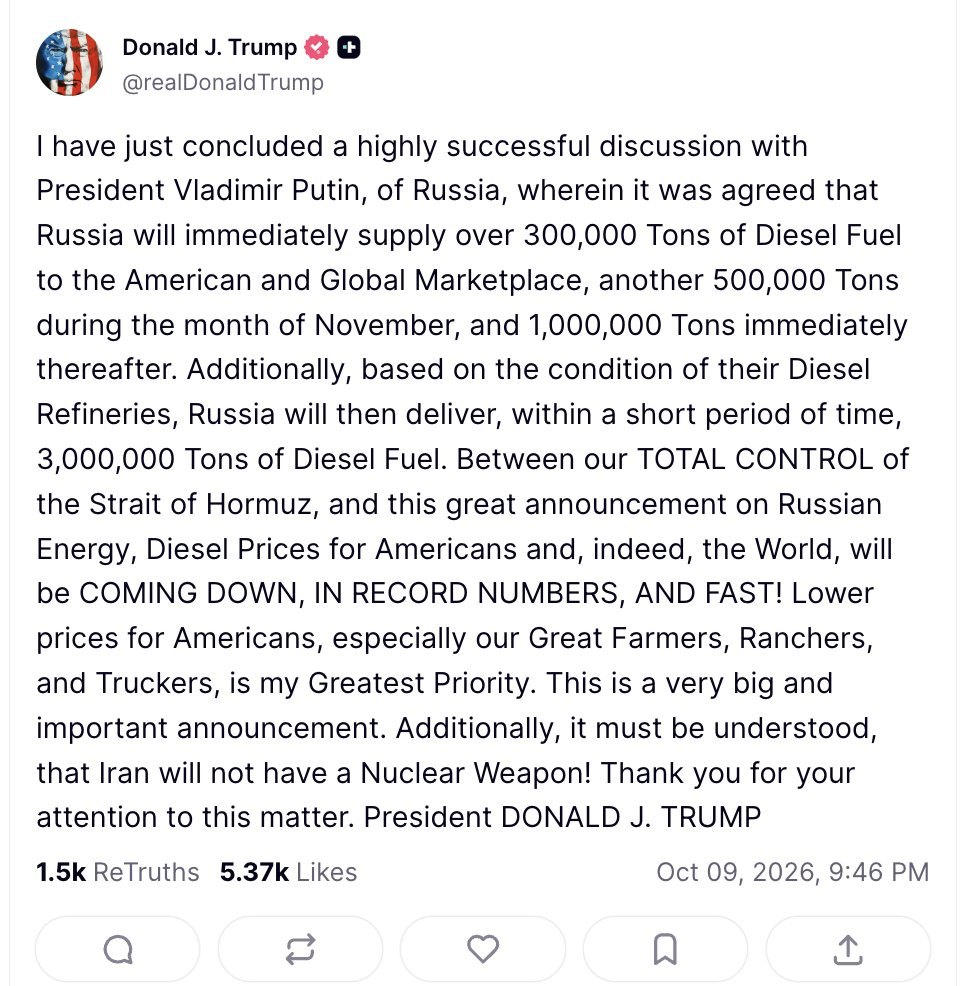 Trump makes deal to buy Russian oil. Will it at least come with a ceasefire?